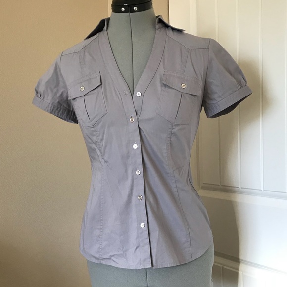 express button down blouse